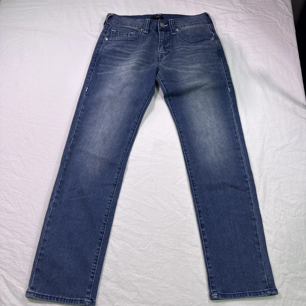 True Religion jeans mens 31/32 Geno Relaxed Slim Medium Duggy Wash y2k